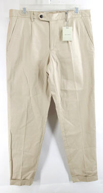 Paul Taylor Pants Men’s Size 34x28 EUR 48 Beige Cotton Lycra